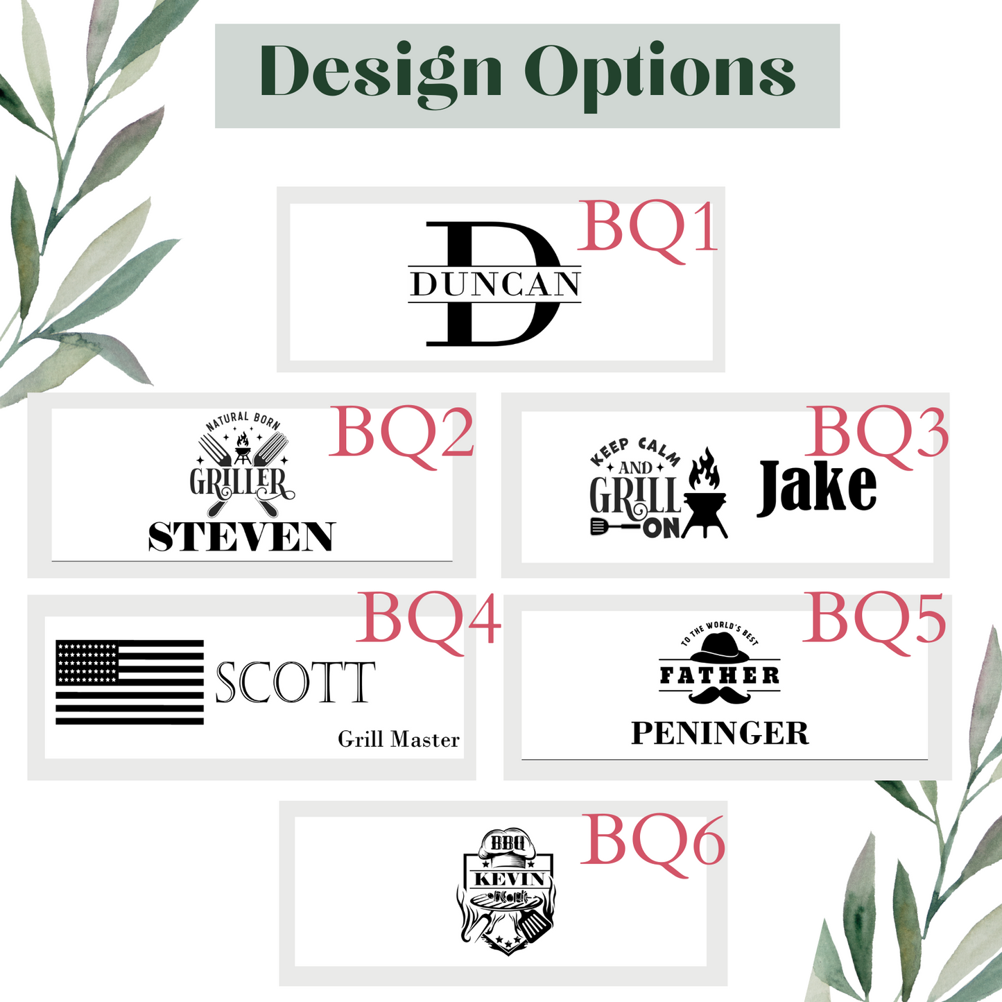 Personalized BBQ Grill Set