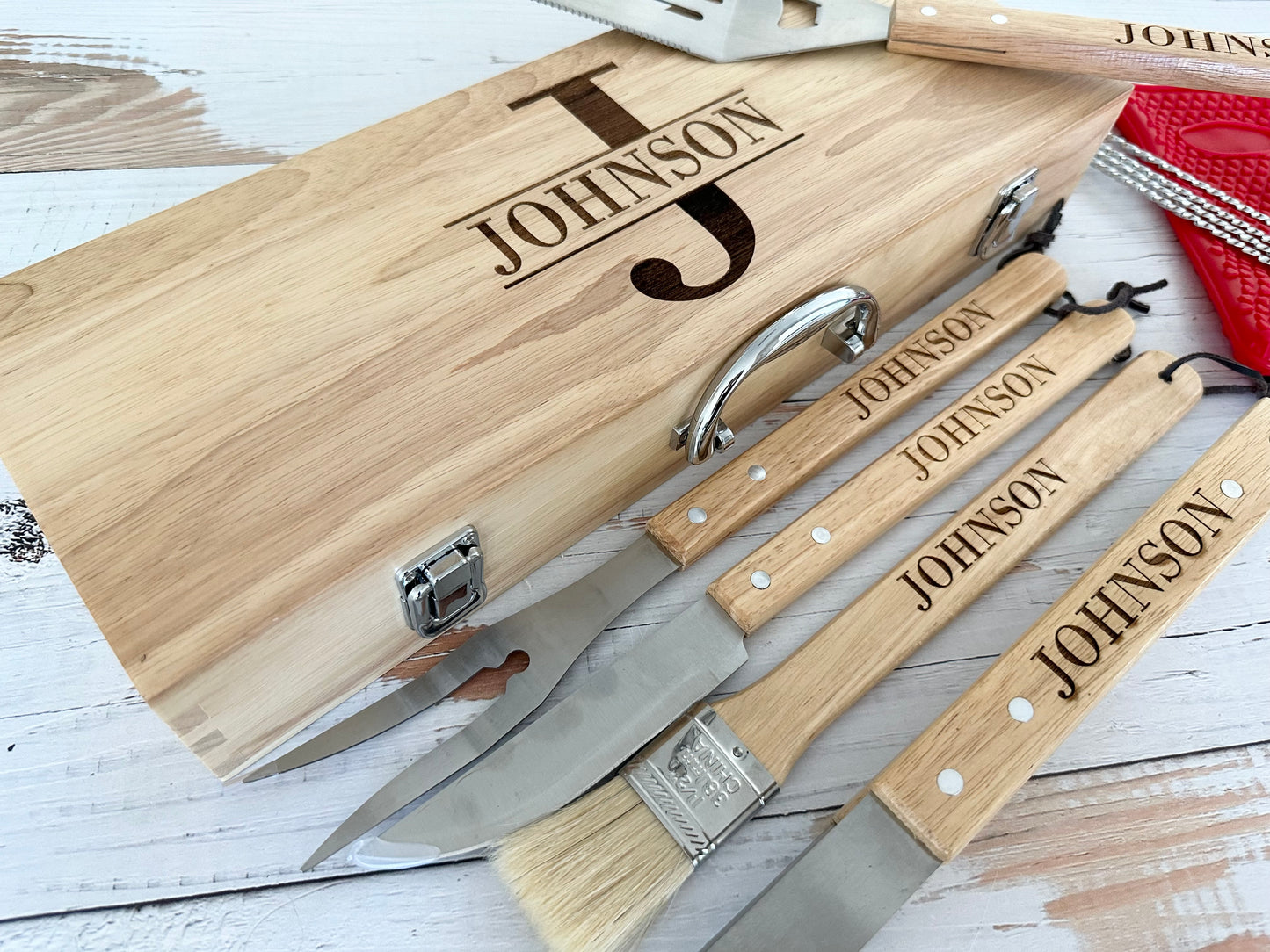 Personalized BBQ Grill Set