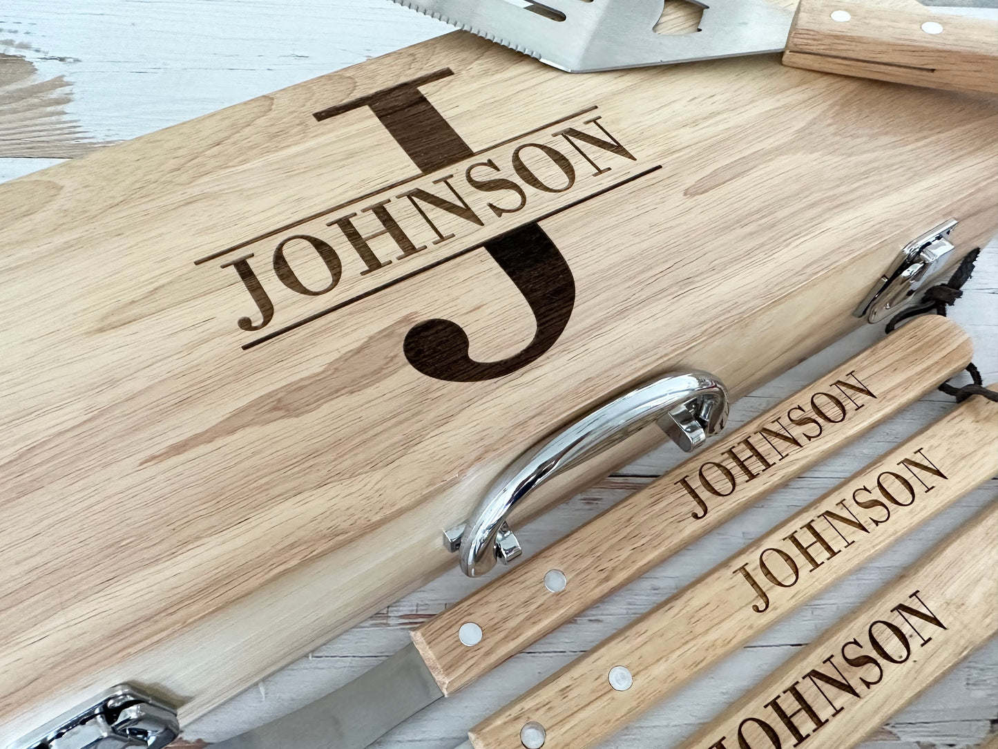 Personalized BBQ Grill Set