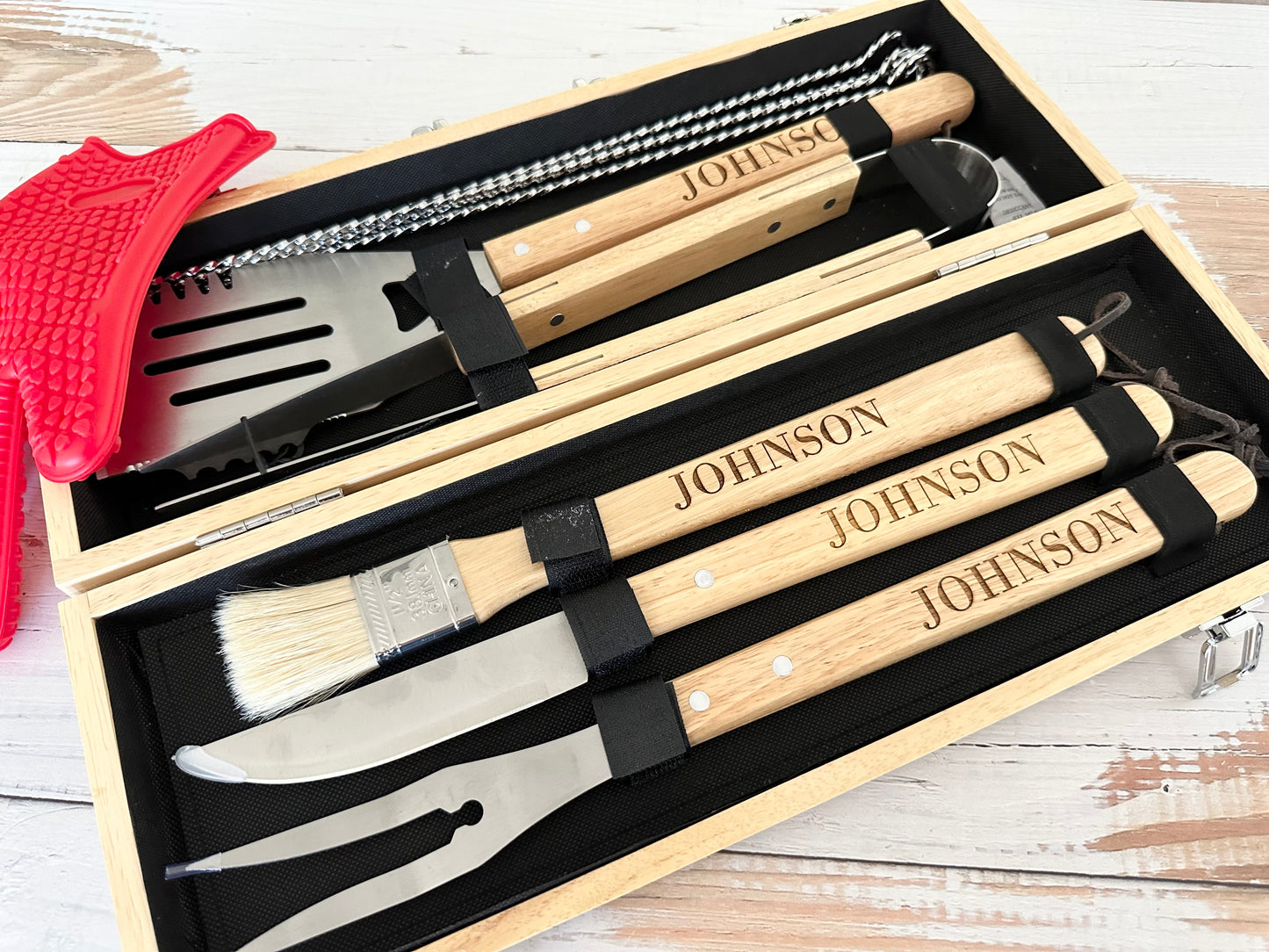 Personalized BBQ Grill Set