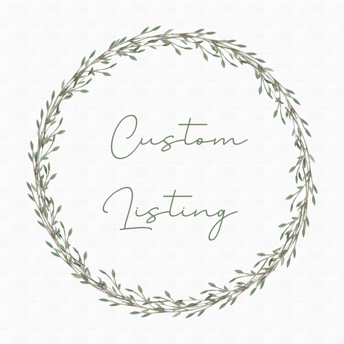 Custom listing for David