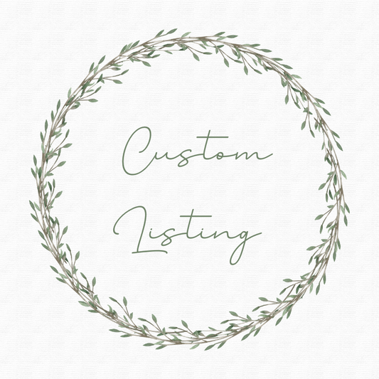 Custom listing for David