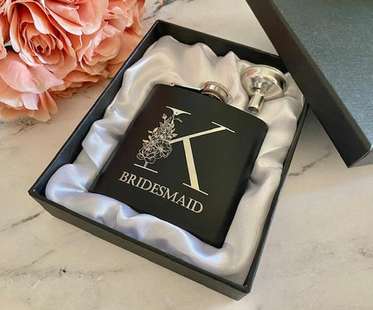 Personalized Bridesmaids Flask