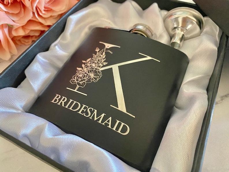 Personalized Bridesmaids Flask