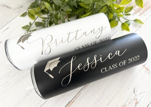 Personalized Graduation Skinny Tumbler