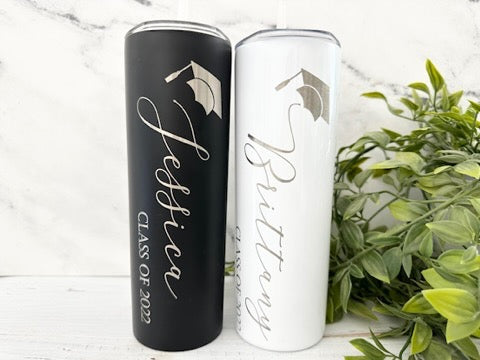 Personalized Graduation Skinny Tumbler