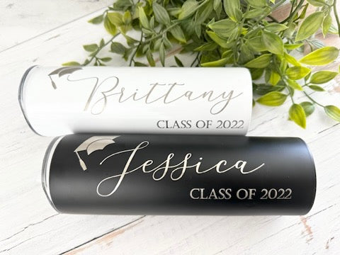 Personalized Graduation Skinny Tumbler