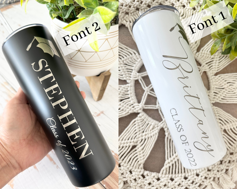 Personalized Graduation Skinny Tumbler