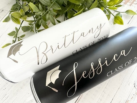 Personalized Graduation Skinny Tumbler