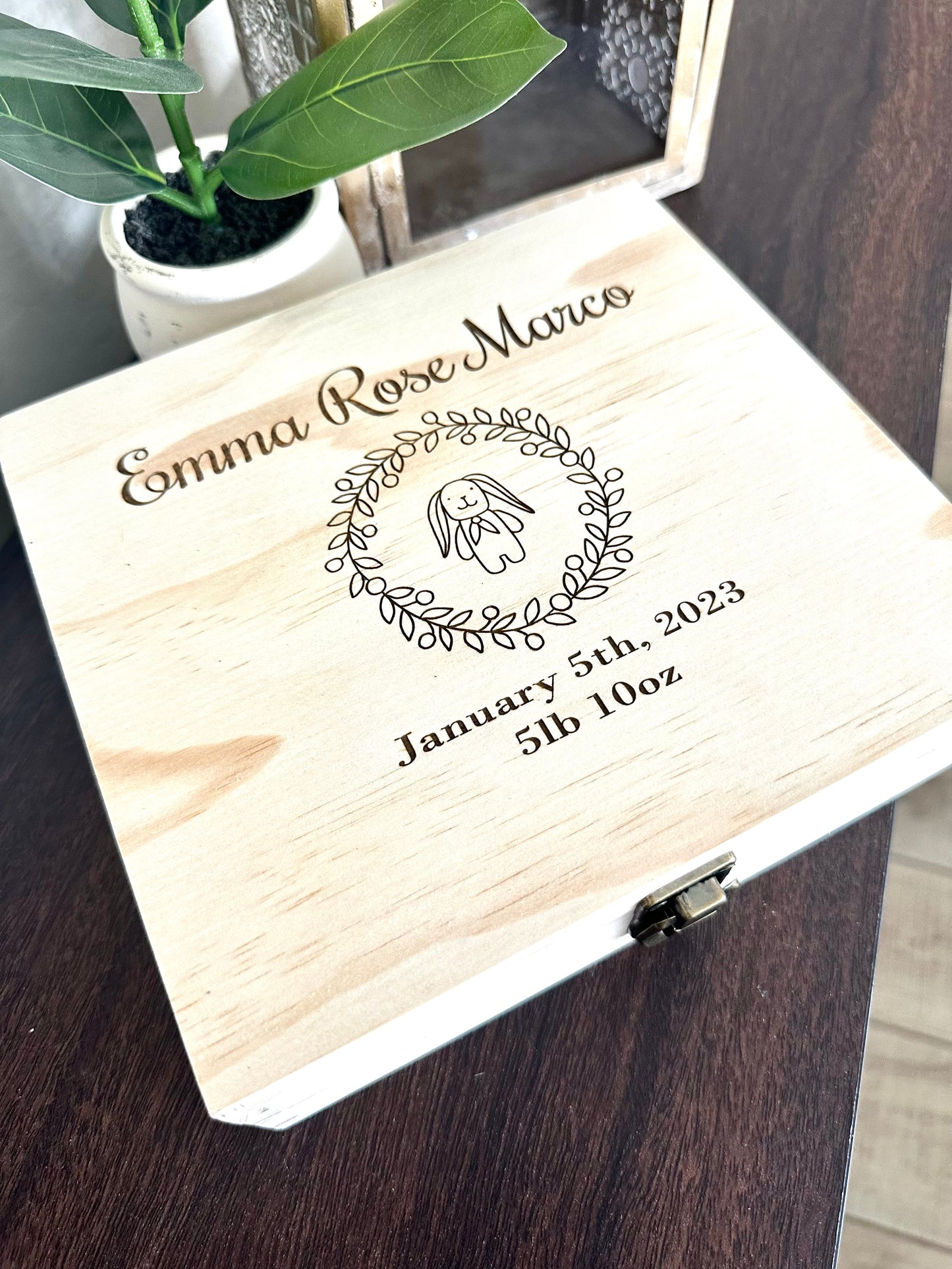 Personalized Baby Keepsake Box