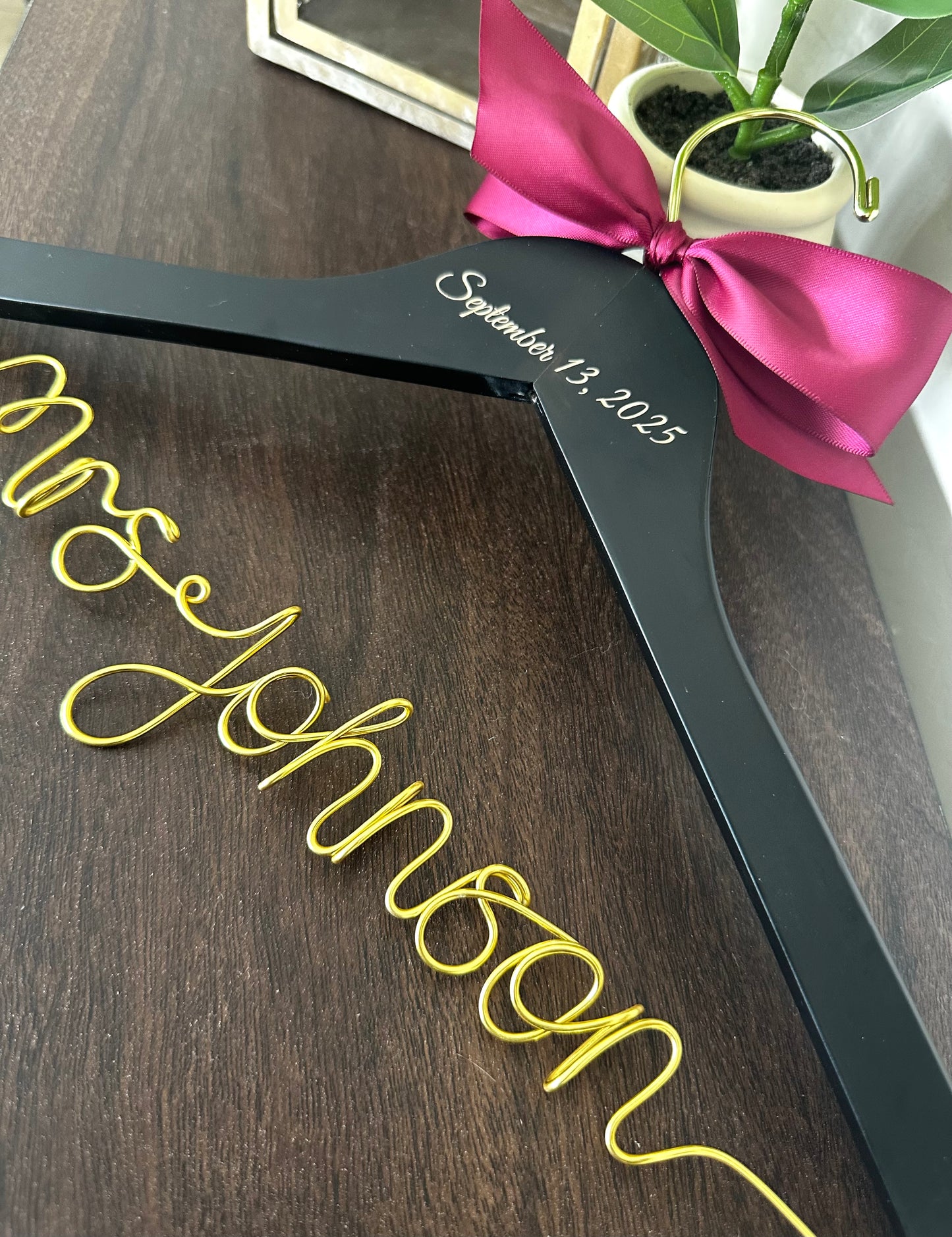 Personalized Wedding Hanger