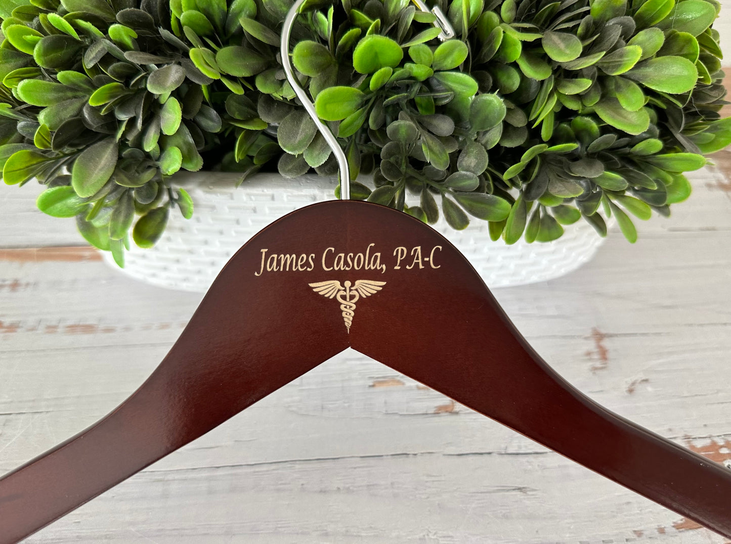 Personalized White Coat Ceremony Hanger