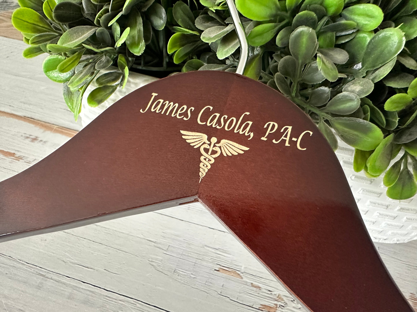 Personalized White Coat Ceremony Hanger