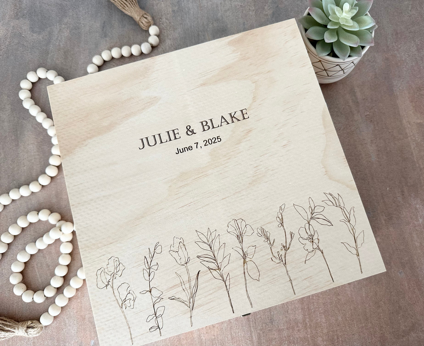 Personalized Couple Keepsake Box