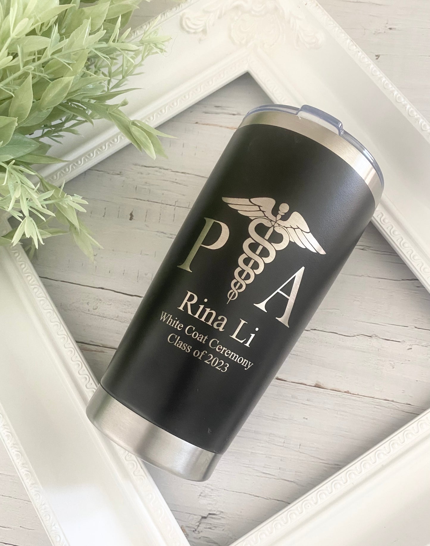 Personalized White Coat Ceremony Tumbler