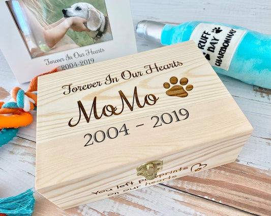 Personalized Pet Memorial Memory Box
