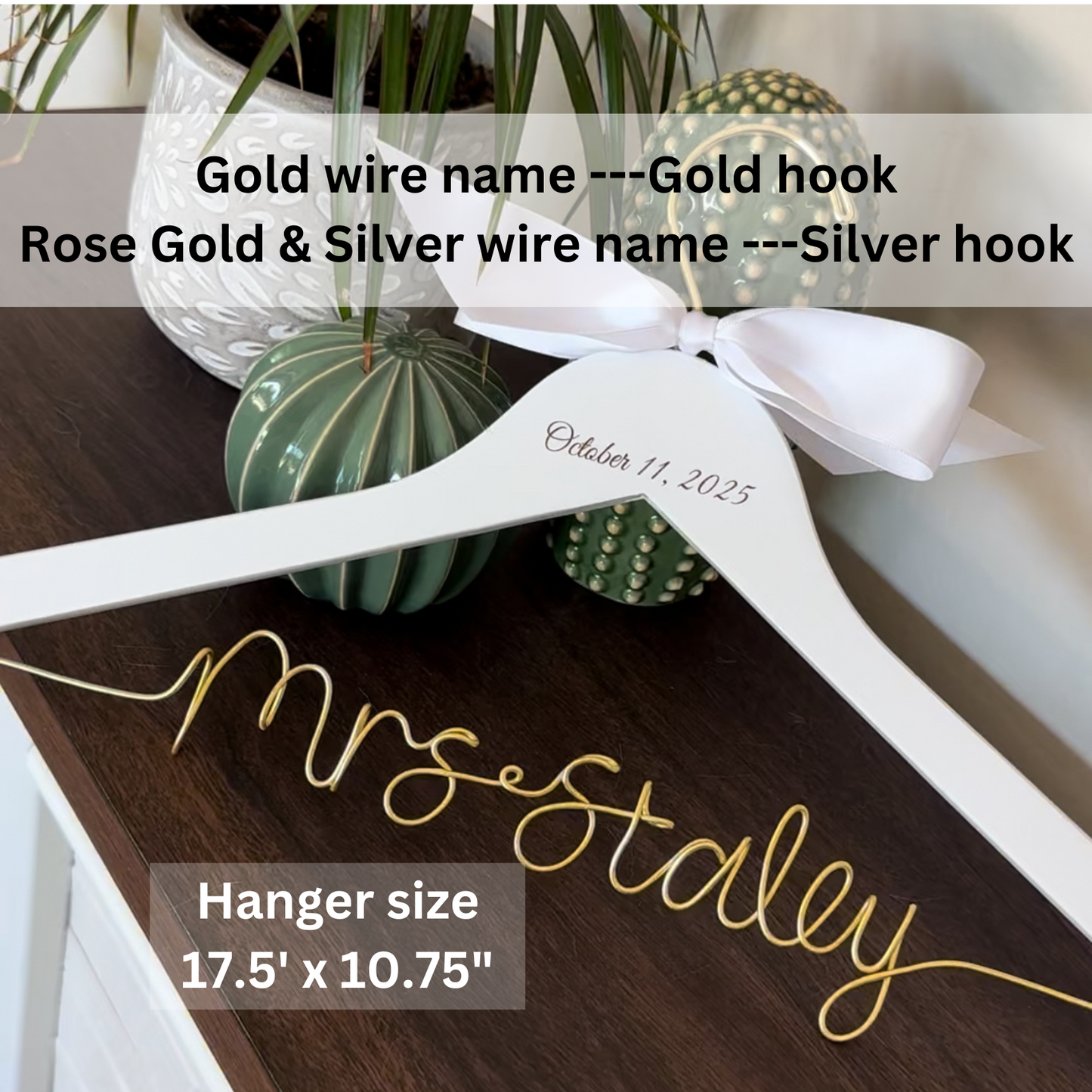 Personalized Wedding Hanger