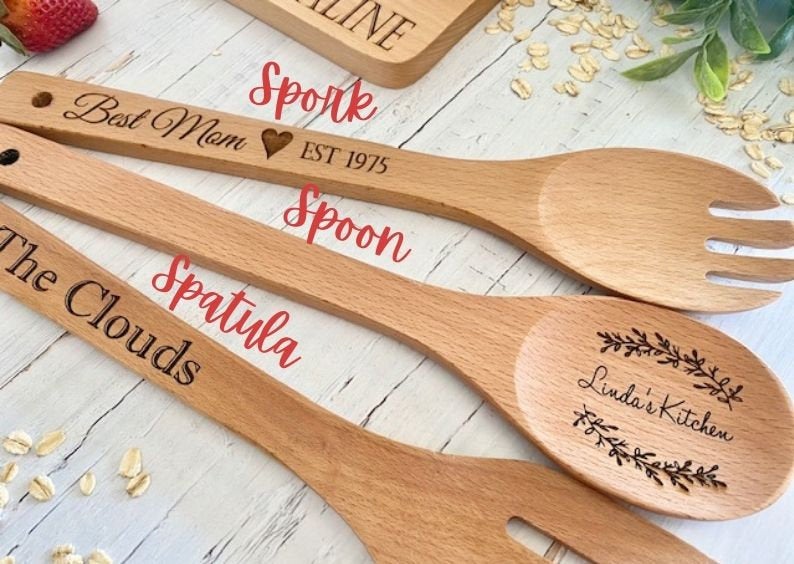 Personalized Wooden Utensil Set