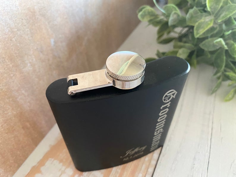 Groomsman Personalized Flask