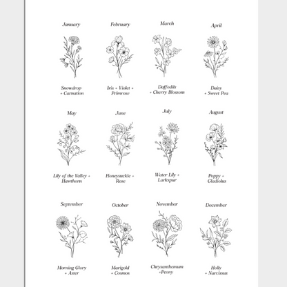 Personalized Birth Flower 40oz Tumbler with Handle