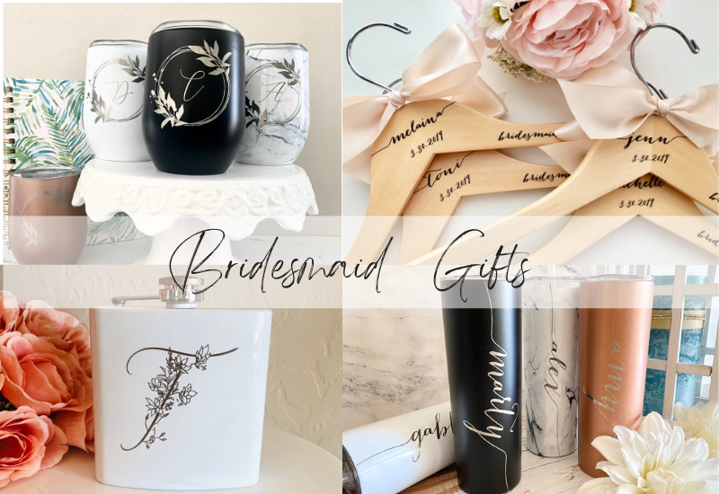 Personalized Bridesmaid Skinny Tumbler