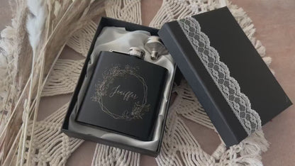 Personalized Bridesmaid Flask